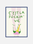 C'est la fuckin' vie – cornice blu