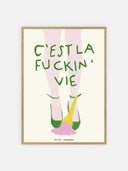 C'est la fuckin' vie – cornice legno