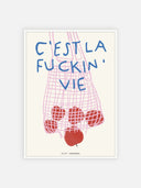 C'est la fuckin' vie (mele) – cornice bianca