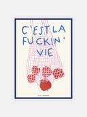 C'est la fuckin' vie (mele) – cornice blu