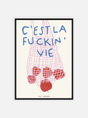 C'est la fuckin' vie (mele) – cornice nera