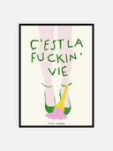 C'est la fuckin' vie – cornice nera