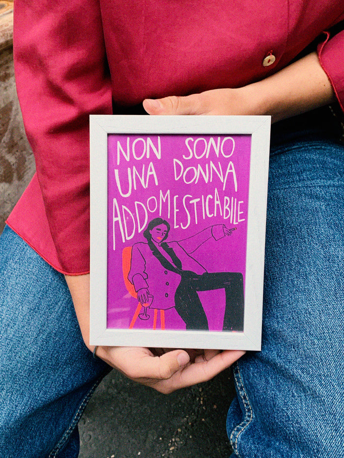 Cartolina Non sono una donna addomesticabile