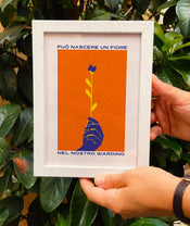 Cartolina Può nascere un fiore