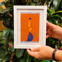 Cartolina Può nascere un fiore