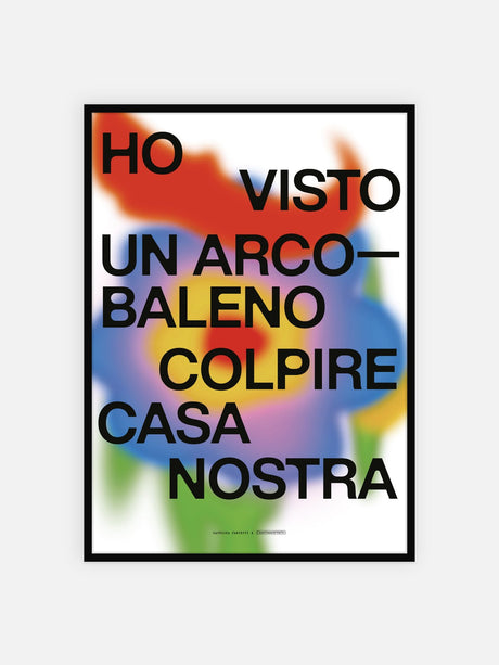 Ho visto un arcobaleno colpire casa nostra
