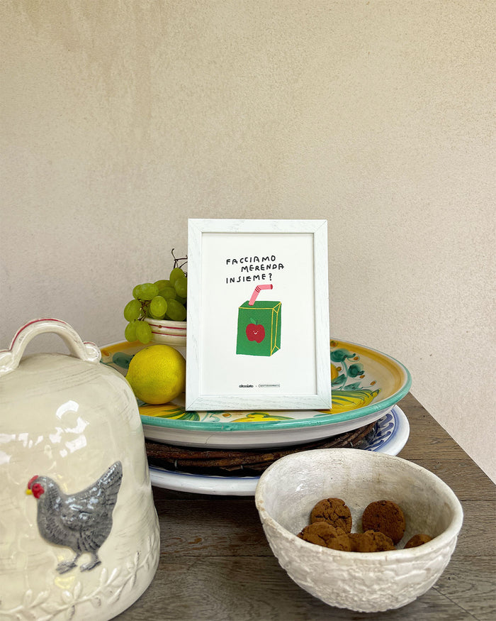 Cartolina Facciamo merenda insieme?