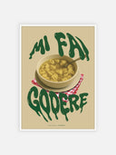 Mi fai godere – cornice bianca