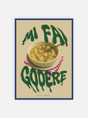 Mi fai godere – cornice blu