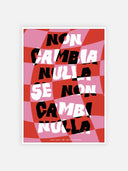 Non cambia nulla se non cambi nulla – cornice bianca
