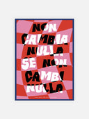 Non cambia nulla se non cambi nulla – cornice blu