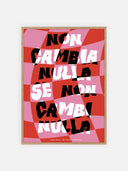 Non cambia nulla se non cambi nulla – cornice legno