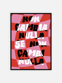 Non cambia nulla se non cambi nulla – cornice nera