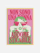 Non sono una donna addomesticabile (grande) – cornice gialla