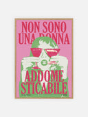 Non sono una donna addomesticabile (grande) – cornice legno