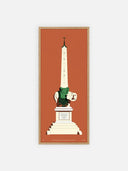 Obelisco della Minerva – cornice legno