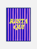 Resta qui – cornice blu