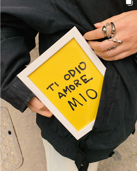 Cartolina Ti odio amore mio