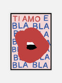 Ti amo e bla bla bla – cornice nera