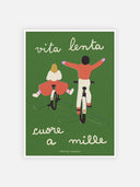 Vita Lenta ~ Cuore a mille – cornice bianca