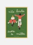 Vita Lenta ~ Cuore a mille – cornice gialla