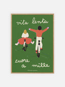 Vita Lenta ~ Cuore a mille – cornice legno