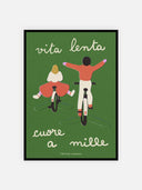 Vita Lenta ~ Cuore a mille – cornice nera