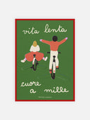 Vita Lenta ~ Cuore a mille – cornice rossa
