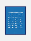 Vita lenta ~ Mare blu – cornice blu