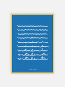 Vita lenta ~ Mare blu – cornice gialla