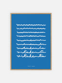 Vita lenta ~ Mare blu – cornice legno