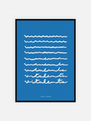 Vita lenta ~ Mare blu – cornice nera