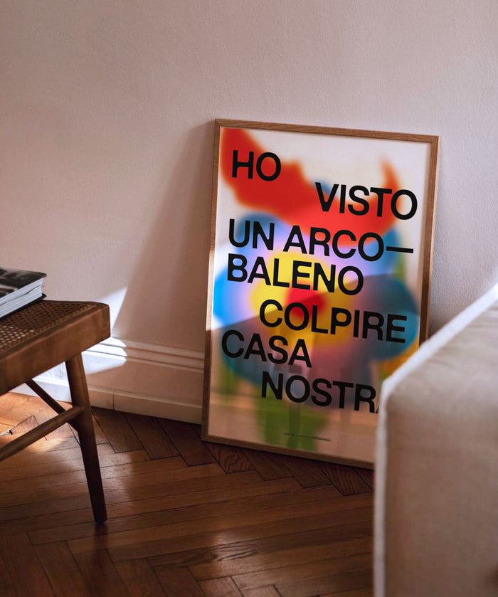 Ho visto un arcobaleno colpire casa nostra